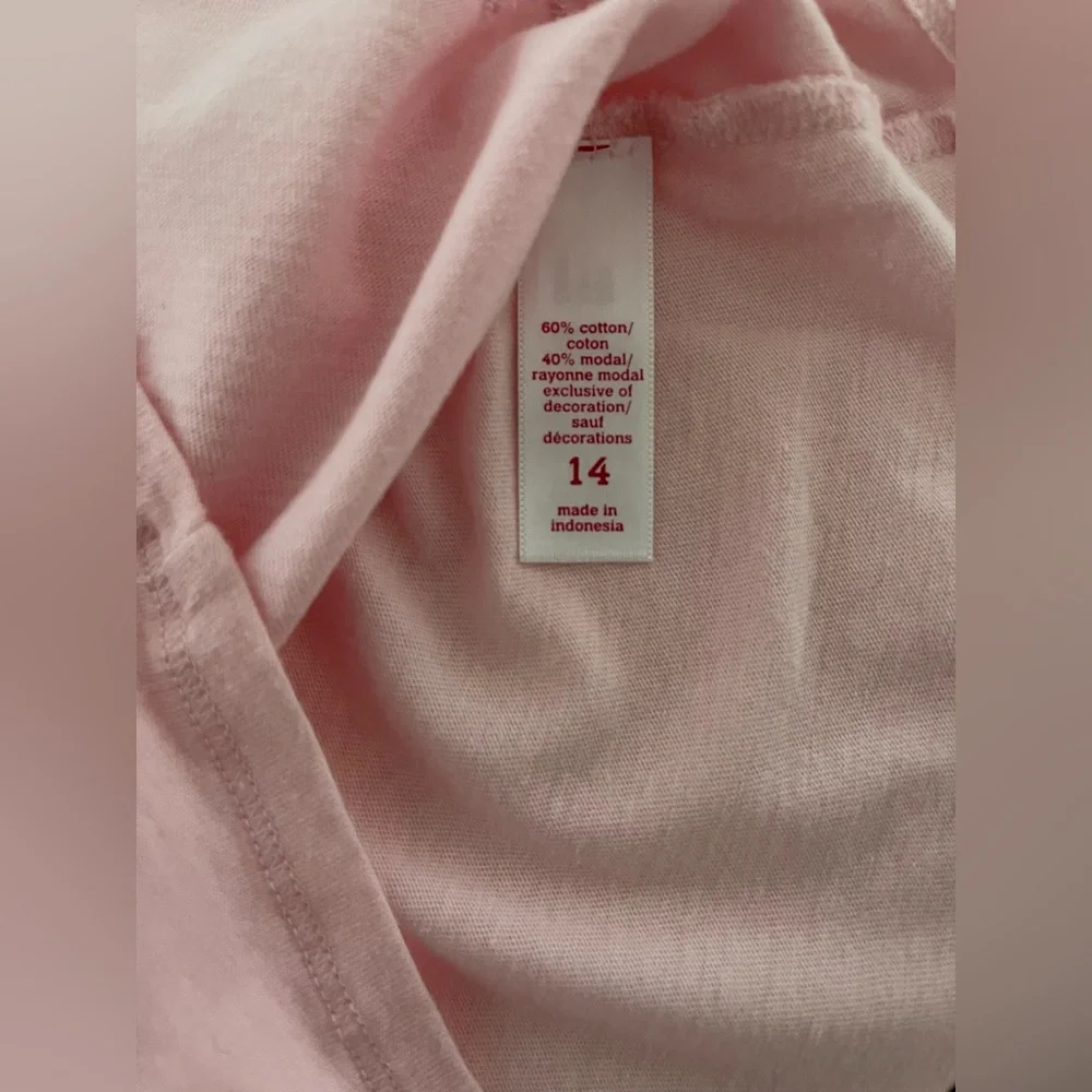 Justice long sleeve V neck shirt for girls size 14